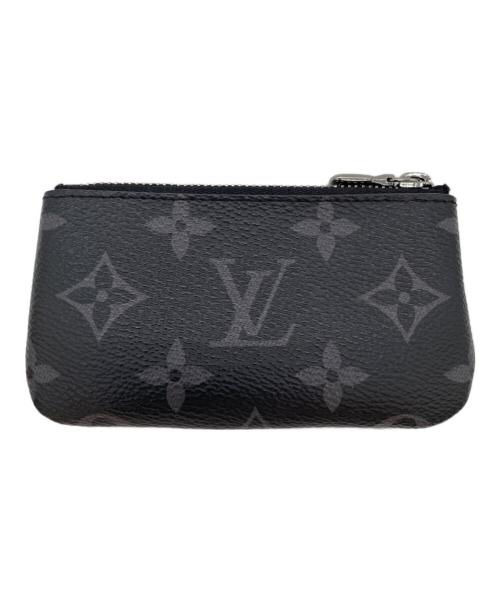 LOUIS VUITTON（ルイ ヴィトン）LOUIS VUITTON (ルイ ヴィトン) カードキーケース　ポシェットクレ ブラック×グレーの古着・服飾アイテム