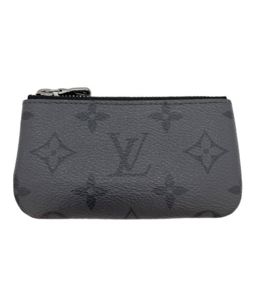 LOUIS VUITTON（ルイ ヴィトン）LOUIS VUITTON (ルイ ヴィトン) カードキーケース　ポシェットクレ ブラック×グレーの古着・服飾アイテム