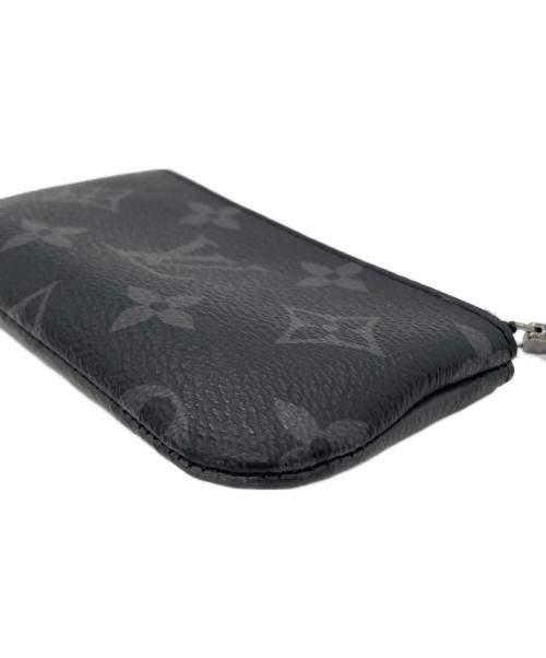 LOUIS VUITTON（ルイ ヴィトン）LOUIS VUITTON (ルイ ヴィトン) カードキーケース　ポシェットクレ ブラック×グレーの古着・服飾アイテム