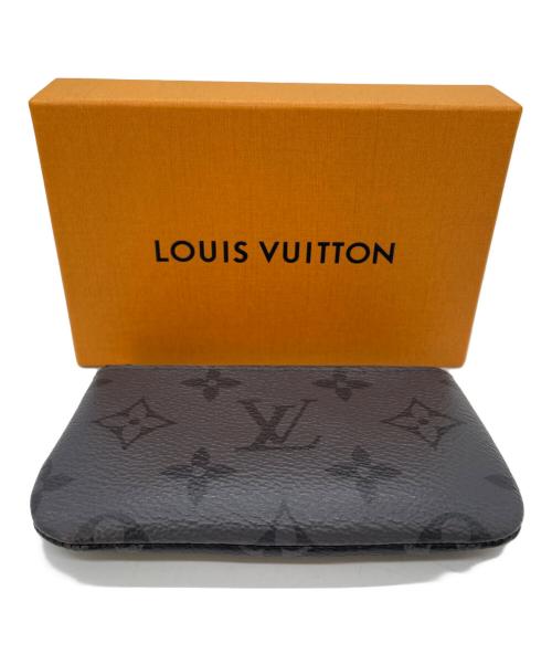 LOUIS VUITTON（ルイ ヴィトン）LOUIS VUITTON (ルイ ヴィトン) カードキーケース　ポシェットクレ ブラック×グレーの古着・服飾アイテム