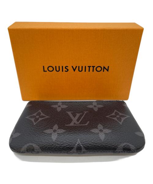 LOUIS VUITTON（ルイ ヴィトン）LOUIS VUITTON (ルイ ヴィトン) カードキーケース　ポシェットクレ ブラック×グレーの古着・服飾アイテム