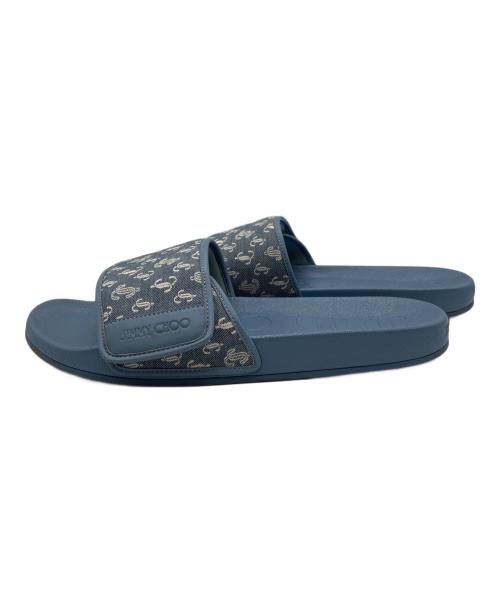 JIMMY CHOO（ジミーチュウ）JIMMY CHOO (ジミーチュウ) スライドサンダル スカイブルー サイズ:44の古着・服飾アイテム