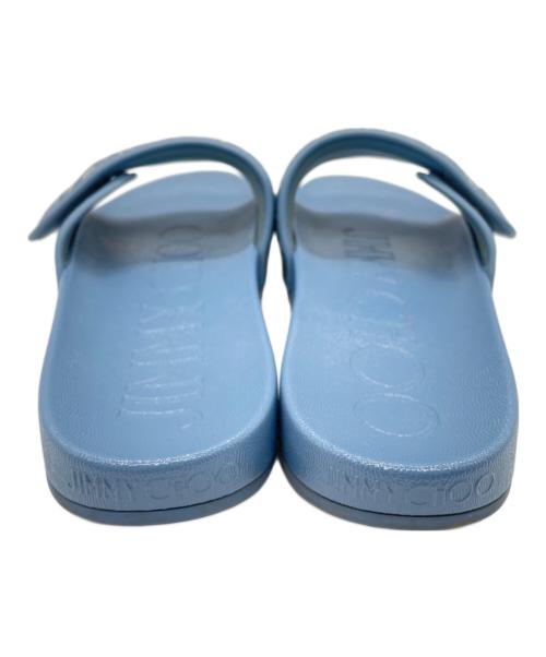 JIMMY CHOO（ジミーチュウ）JIMMY CHOO (ジミーチュウ) スライドサンダル スカイブルー サイズ:44の古着・服飾アイテム