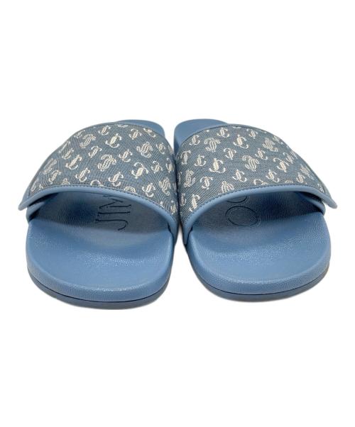 JIMMY CHOO（ジミーチュウ）JIMMY CHOO (ジミーチュウ) スライドサンダル スカイブルー サイズ:44の古着・服飾アイテム
