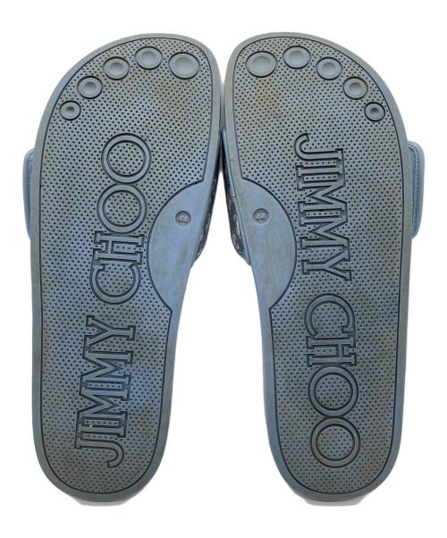 JIMMY CHOO（ジミーチュウ）JIMMY CHOO (ジミーチュウ) スライドサンダル スカイブルー サイズ:44の古着・服飾アイテム