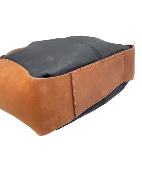 JIL SANDER（ジルサンダー）JIL SANDER (ジルサンダー) 異素材切替ハンドバッグ ブラウン×ブラックの古着・服飾アイテム