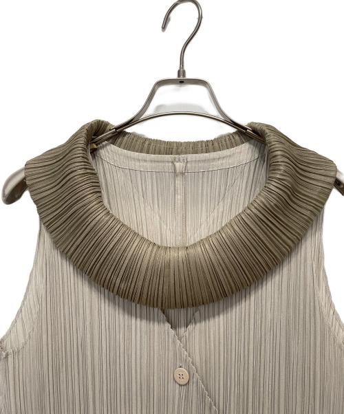 PLEATS PLEASE（プリーツプリーズ）PLEATS PLEASE (プリーツプリーズ) 変形ベスト グレー サイズ:4の古着・服飾アイテム