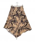 ISSEY MIYAKEイッセイミヤケ）の古着「スカート」｜ベージュ×ブラック