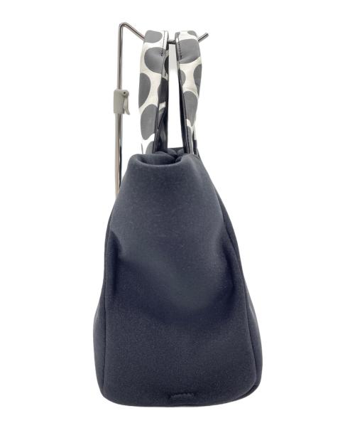 kawa-kawa（カワカワ）kawa-kawa (カワカワ) ドット柄WETトートバッグ ブラック×ホワイトの古着・服飾アイテム