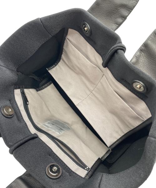 kawa-kawa（カワカワ）kawa-kawa (カワカワ) ドット柄WETトートバッグ ブラック×ホワイトの古着・服飾アイテム