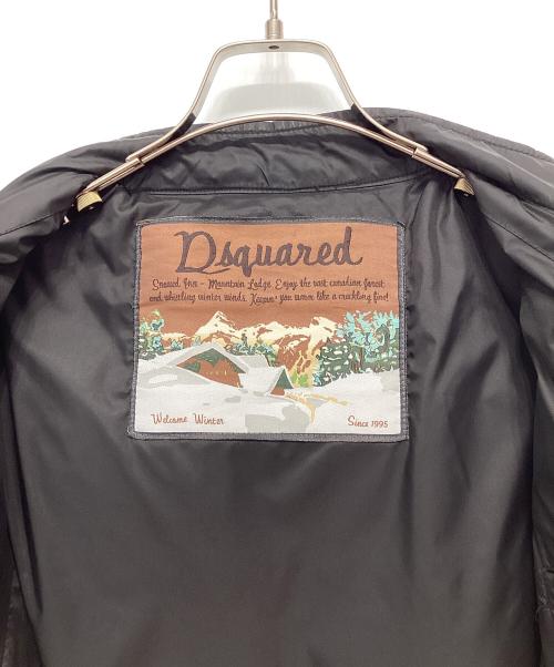 DSQUARED2（ディースクエアード）DSQUARED2 (ディースクエアード) ナイロンダウンジャケット ブラック サイズ:Lの古着・服飾アイテム