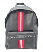 BALLYバリー）の古着「デイパックレザーリュック」｜ブラック×レッド