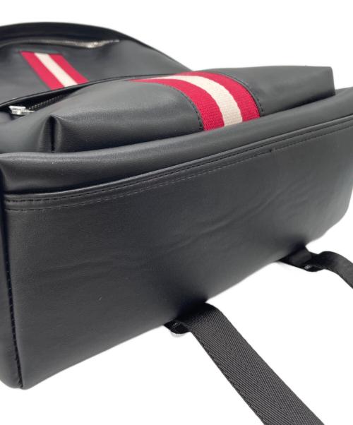 BALLY（バリー）BALLY (バリー) デイパックレザーリュック ブラック×レッドの古着・服飾アイテム