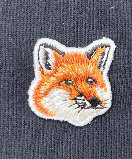 maison kitsune（メゾンキツネ）maison kitsune (メゾンキツネ) フォックスヘッド スウェットシャツ ブラック サイズ:Mの古着・服飾アイテム