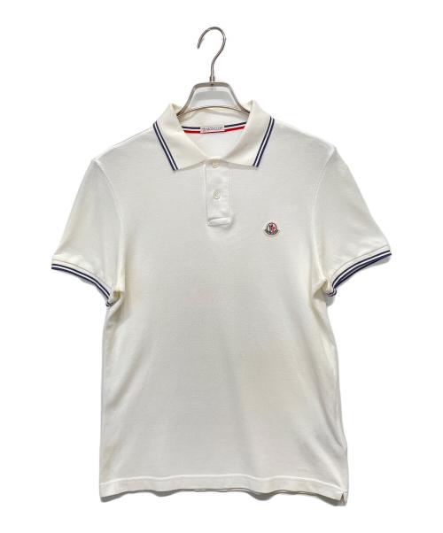 MONCLER（モンクレール）MONCLER (モンクレール) ポロシャツ ホワイト サイズ:XSの古着・服飾アイテム