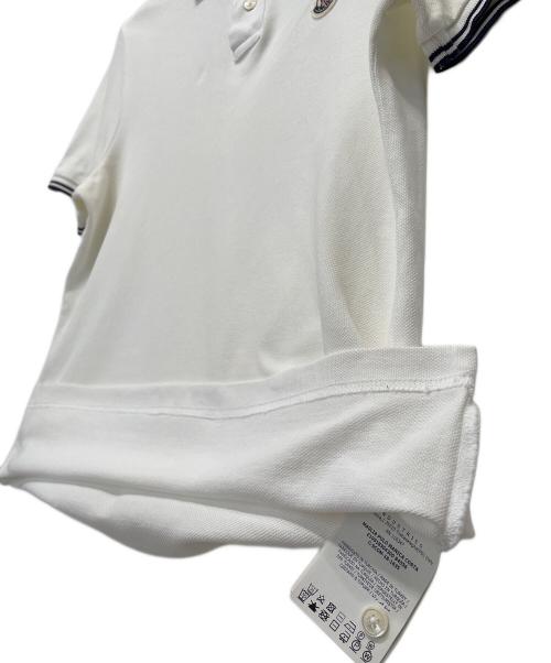 MONCLER（モンクレール）MONCLER (モンクレール) ポロシャツ ホワイト サイズ:XSの古着・服飾アイテム