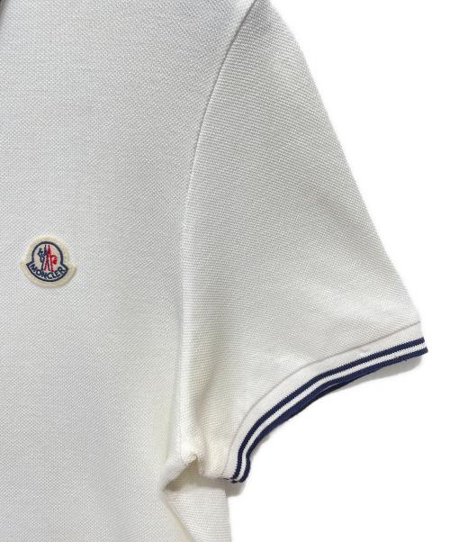 MONCLER（モンクレール）MONCLER (モンクレール) ポロシャツ ホワイト サイズ:XSの古着・服飾アイテム