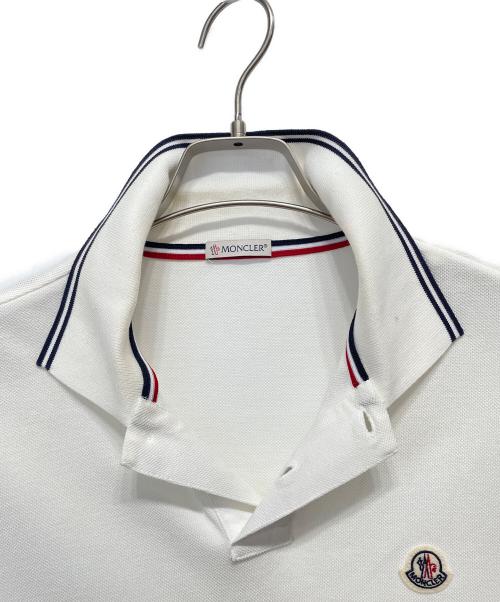 MONCLER（モンクレール）MONCLER (モンクレール) ポロシャツ ホワイト サイズ:XSの古着・服飾アイテム