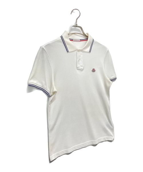 MONCLER（モンクレール）MONCLER (モンクレール) ポロシャツ ホワイト サイズ:XSの古着・服飾アイテム