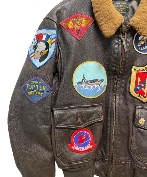 COCKPIT USA（コックピットユーエスエー）COCKPIT USA (コックピットユーエスエー) TYPE G-1ジャケット ブラウン サイズ:46の古着・服飾アイテム