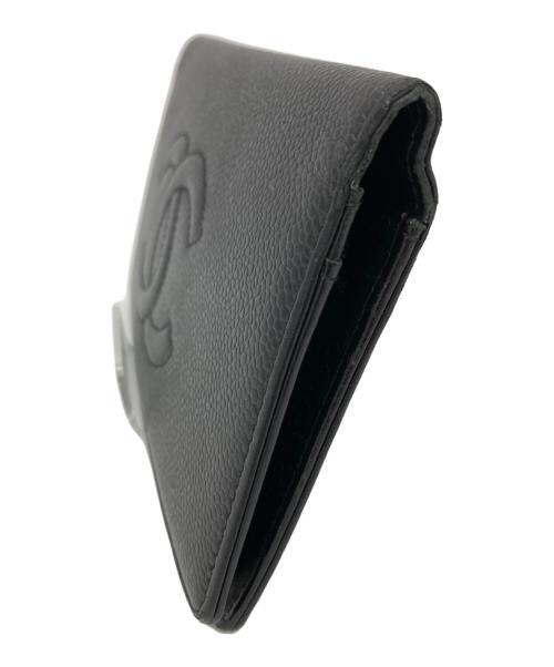 CHANEL（シャネル）CHANEL (シャネル) 2つ折り財布 ブラックの古着・服飾アイテム