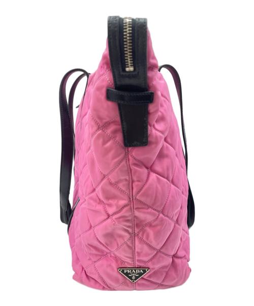 PRADA（プラダ）PRADA (プラダ) トートバッグ ピンク×ブラックの古着・服飾アイテム
