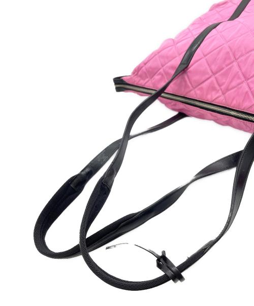 PRADA（プラダ）PRADA (プラダ) トートバッグ ピンク×ブラックの古着・服飾アイテム