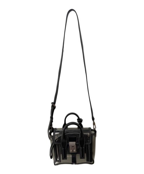 3.1 phillip lim（スリーワンフィリップリム）3.1 phillip lim (スリーワンフィリップリム) ショルダーバッグ クリア×ブラックの古着・服飾アイテム