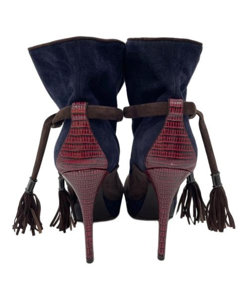 LOUIS VUITTON（ルイ ヴィトン）LOUIS VUITTON (ルイ ヴィトン) ショートブーツ ネイビー サイズ:36.1/2の古着・服飾アイテム