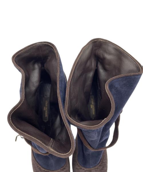 LOUIS VUITTON（ルイ ヴィトン）LOUIS VUITTON (ルイ ヴィトン) ショートブーツ ネイビー サイズ:36.1/2の古着・服飾アイテム