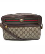 GUCCIグッチ）の古着「ショルダーバッグ」｜ブラウン×ベージュ