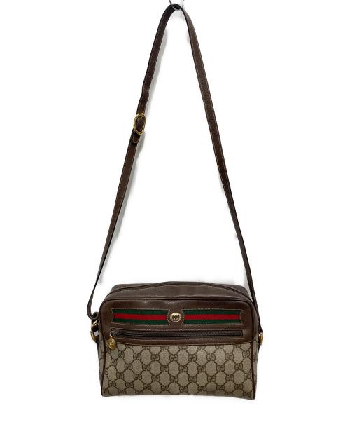 GUCCI（グッチ）GUCCI (グッチ) ショルダーバッグ ブラウン×ベージュの古着・服飾アイテム