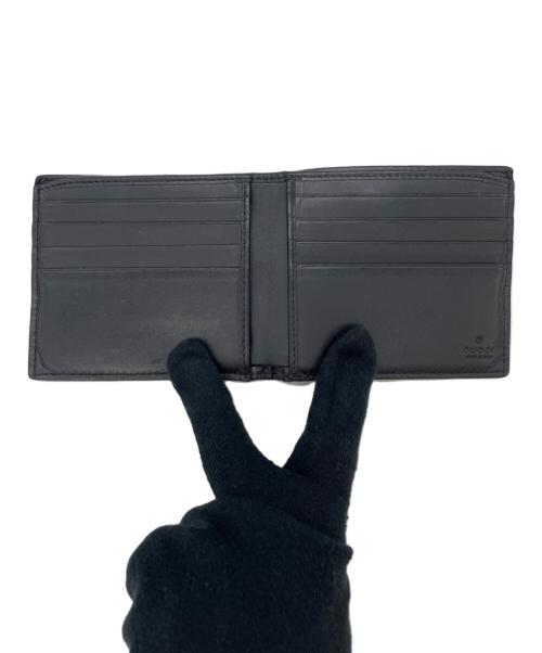 GUCCI（グッチ）GUCCI (グッチ) 2つ折り財布 ブラックの古着・服飾アイテム
