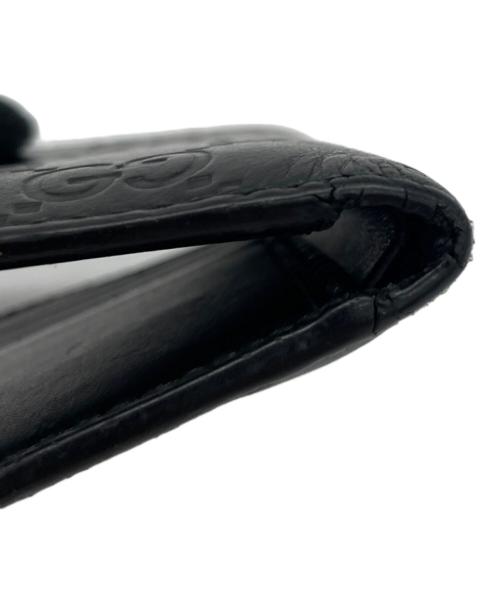 GUCCI（グッチ）GUCCI (グッチ) 2つ折り財布 ブラックの古着・服飾アイテム