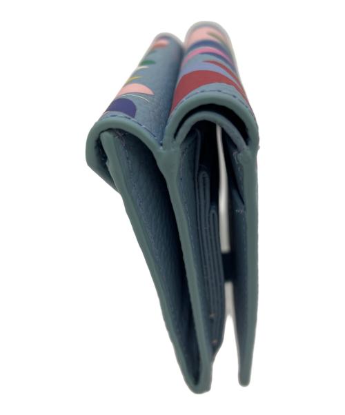 SAN HIDEAKI MIHARA（サンヒデアキミハラ）SAN HIDEAKI MIHARA (サンヒデアキミハラ) SHOGO SEKINE (ショウゴ セキネ) 3つ折り財布 マルチカラーの古着・服飾アイテム