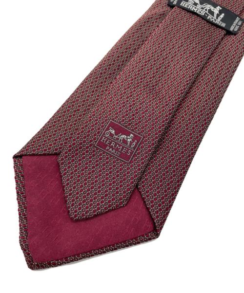 HERMES（エルメス）HERMES (エルメス) ネクタイ レッド サイズ:-の古着・服飾アイテム