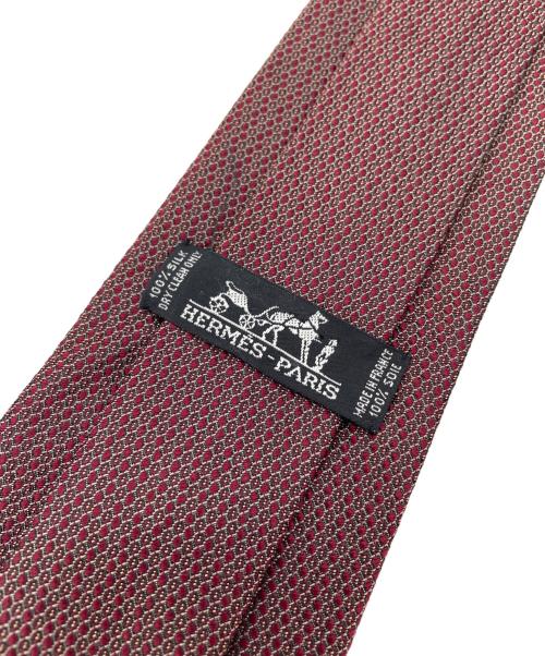 HERMES（エルメス）HERMES (エルメス) ネクタイ レッド サイズ:-の古着・服飾アイテム