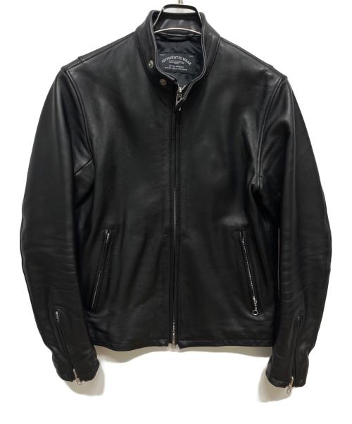 nano・universe（ナノ・ユニバース）nano・universe (ナノ・ユニバース) レザージャケット ブラック サイズ:Ｍの古着・服飾アイテム