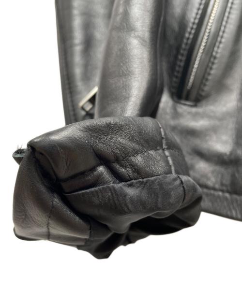 nano・universe（ナノ・ユニバース）nano・universe (ナノ・ユニバース) レザージャケット ブラック サイズ:Ｍの古着・服飾アイテム