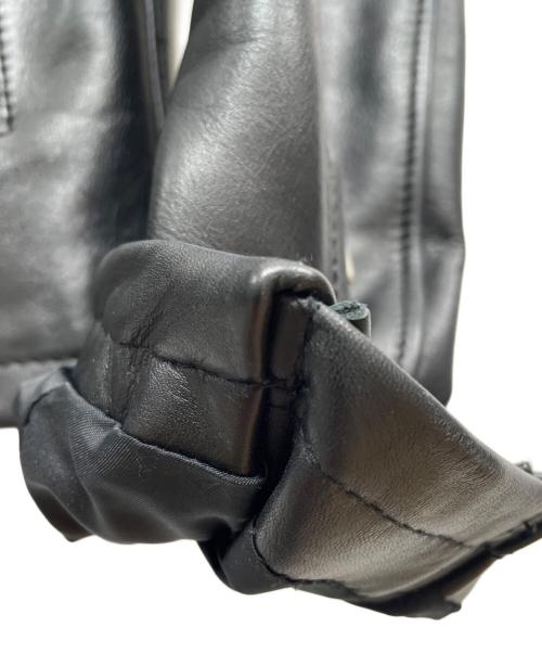 nano・universe（ナノ・ユニバース）nano・universe (ナノ・ユニバース) レザージャケット ブラック サイズ:Ｍの古着・服飾アイテム