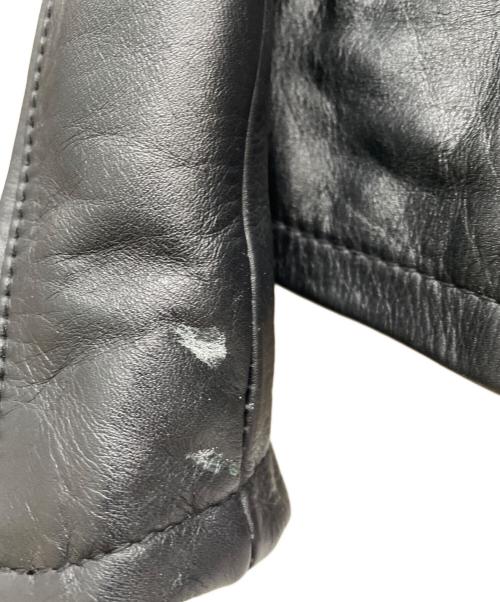 nano・universe（ナノ・ユニバース）nano・universe (ナノ・ユニバース) レザージャケット ブラック サイズ:Ｍの古着・服飾アイテム