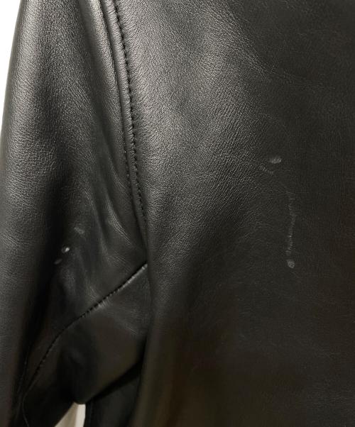 nano・universe（ナノ・ユニバース）nano・universe (ナノ・ユニバース) レザージャケット ブラック サイズ:Ｍの古着・服飾アイテム