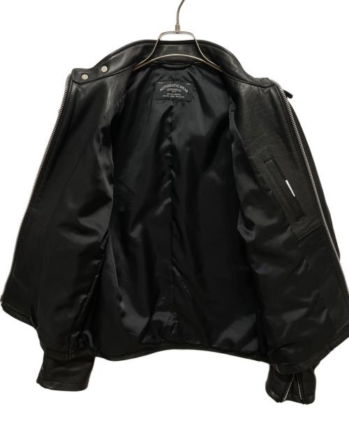 nano・universe（ナノ・ユニバース）nano・universe (ナノ・ユニバース) レザージャケット ブラック サイズ:Ｍの古着・服飾アイテム