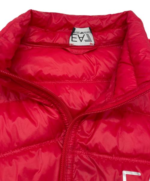 EA7（イーエーセブン）EA7 (イーエーセブン) ダウンジャケット レッド サイズ:Lの古着・服飾アイテム