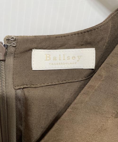 BALLSEY（ボールジィ）BALLSEY (ボールジィ) ノースリーブワンピース ブラウン サイズ:34の古着・服飾アイテム