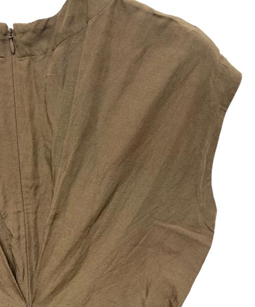 BALLSEY（ボールジィ）BALLSEY (ボールジィ) ノースリーブワンピース ブラウン サイズ:34の古着・服飾アイテム