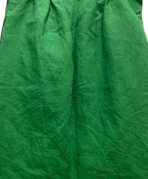 BALLSEY（ボールジィ）BALLSEY (ボールジィ) リネンワンピース グリーン サイズ:34の古着・服飾アイテム