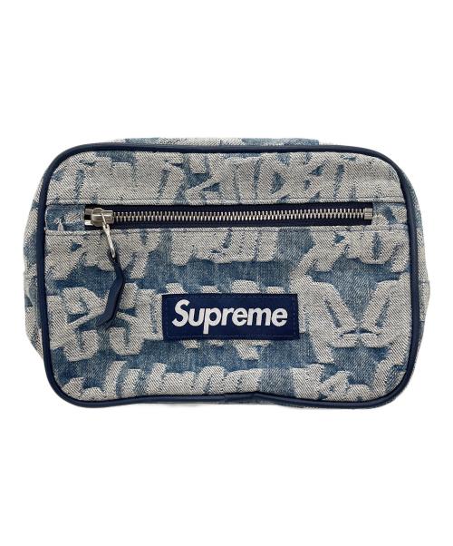SUPREME（シュプリーム）SUPREME (シュプリーム) Fat Tip Jacquard Denim Waist Bag インディゴの古着・服飾アイテム