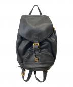 GIANNI VERSACEジャンニ・ヴェルサーチ）の古着「レザーリュック」｜ブラック