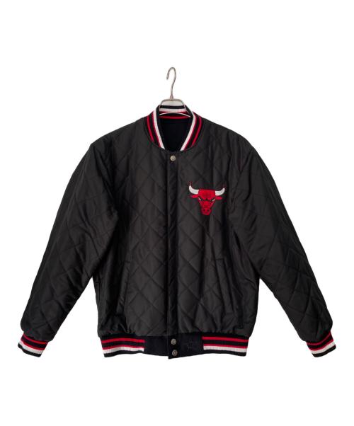 NBA（エヌビーエー）NBA (エヌビーエー) リバーシブルスタジャン ブラック サイズ:Ｍの古着・服飾アイテム